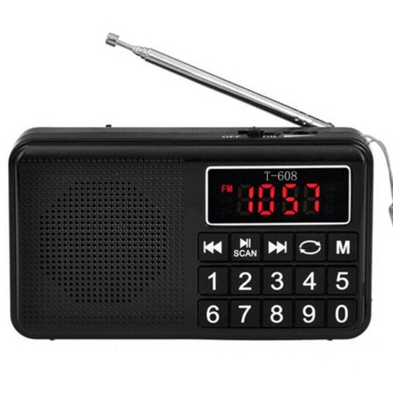 Image of Tragbares Radio – UKW-Radio – mit wiederaufladbarem Akku mit großer Kapazität, MP3-Unterstützung