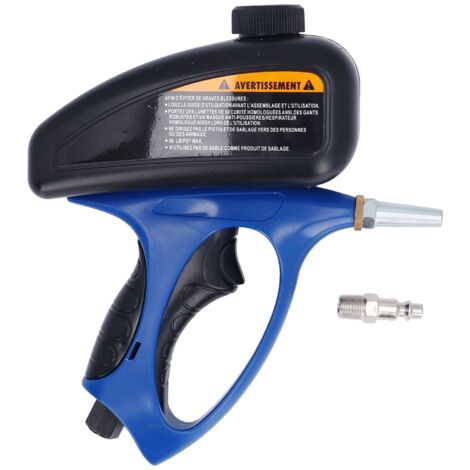 Tragbares Sandstrahlpistolen-Set, 1/4-Zoll-Druckluftkompressor-Sandstrahlgeräte, Abrasiv- und Rost-Soda-Strahlgeräte für Metall, die