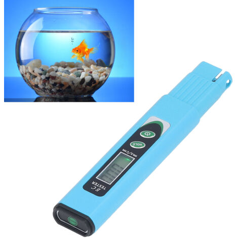 Tragbares, stiftförmiges Leitfähigkeitsmessgerät aus ABS mit LCD-Anzeige für den Hausgebrauch zur Bestimmung der Wasserqualität – 0,00 bis 19,99 mS/cm