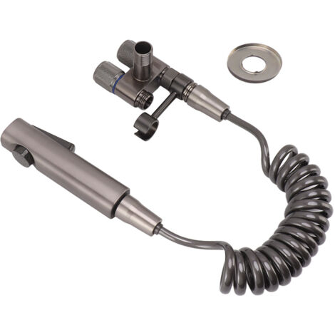 Tragbares Toiletten-Bidet mit Schlauch für die Intimhygiene, graues Handbidet