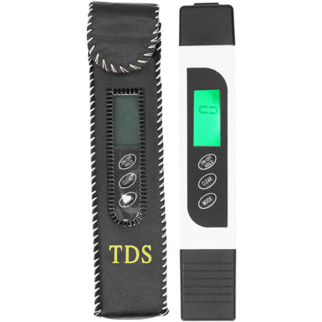 Tragbares Wasserqualitätsmessgerät 0–9999 ppm – Misst TDS und EC – Wasserreinheitsprüfgerät