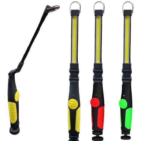 TRAGBARE,WIEDERAUFLADBARE,VERSTELLBARECOB-LED-TASCHENLAMPEMITMAGNETISCHERARBEITSLAMPETEB0204