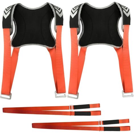 Tragehilfe Tragegurte Umzug, Polyester Moving Straps Tragegurte für Möbelpacker, Mehrzweck Umzugshilfe Möbeltragegurte, Doppelt Shoulder Dolly Transportgurte, Geeignet für Mobile Möbel
