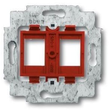 Tragring mit rotem Sockel für 2 Modular-Jack-Einsätze 2CKA001753A8055