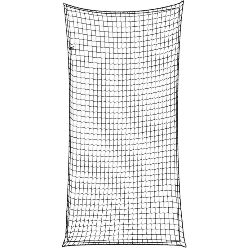 Trailer Net with Elastic Rope Black 4x2 m pp Vidaxl