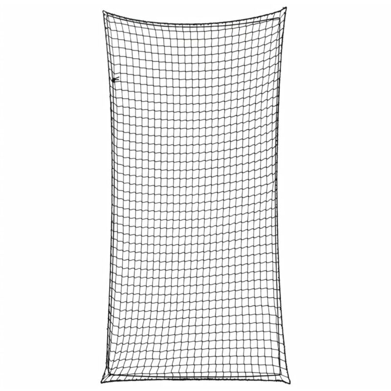 Trailer Net with Elastic Rope Black 6x3 m pp Vidaxl