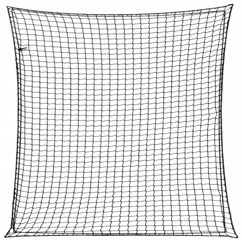 Trailer Net with Elastic Rope Black 4x4 m pp Vidaxl