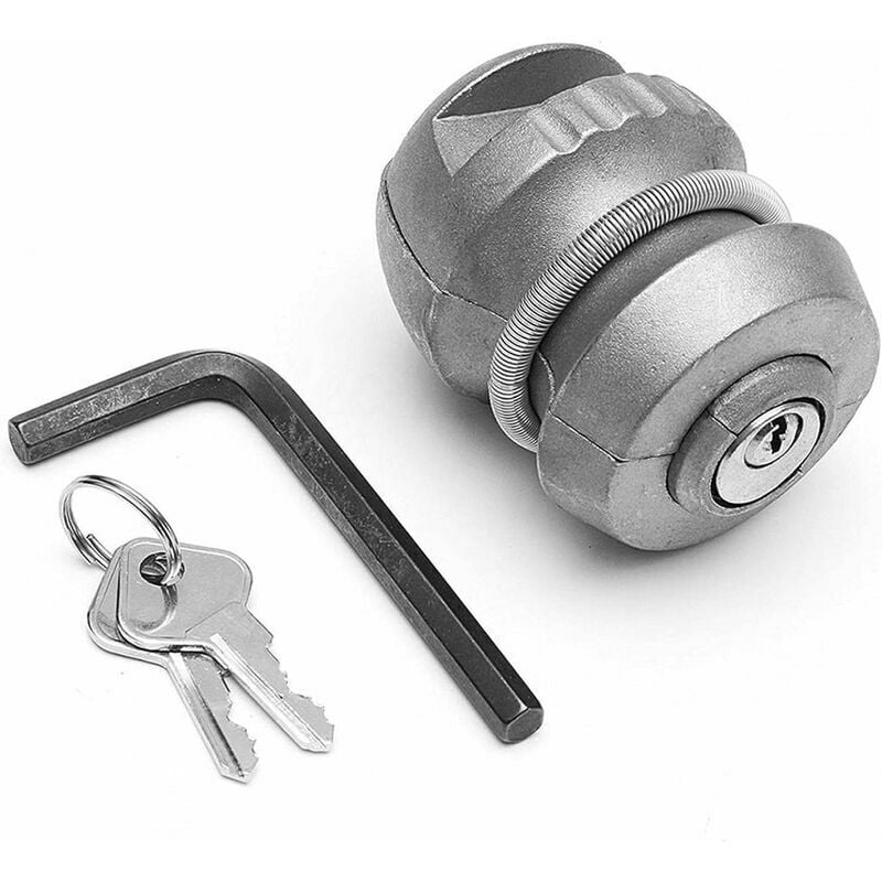Lablanc - Trailer Parts Hitch Lock Ball Lock universel Coupling Tow Caravane Alloy Antivol pour attelage de remorque