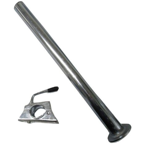 Trailer Prop Stand Drop Tube & Clamp 48MM x 600MM (Caravan Support Leg Steady Bar)