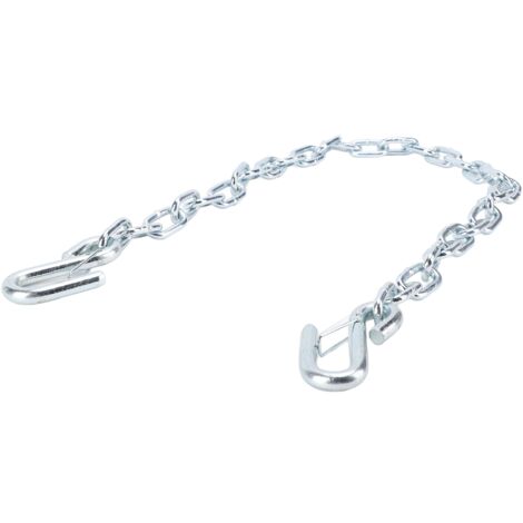 Trailer Safety Chain High Strength 1m Length with S Hooks 3500lbs Capacity Stretch Proof for Trailer RV