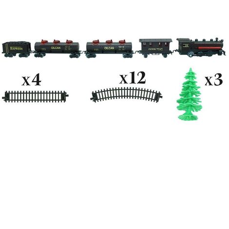 Train électrique à piles (D89 cm) pour sapin Montparnasse - Village de