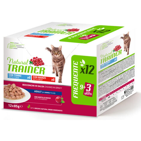 Trainer Gatto Multipack 12 x 85gr Tonno e Manzo