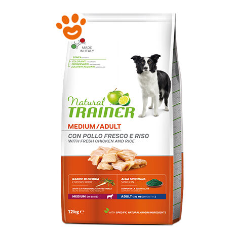 Trainer Natural Dog Adult Medium Pollo  - Trainer Natural Dog Adult Medium Pollo - Sacco Da 12 Kg