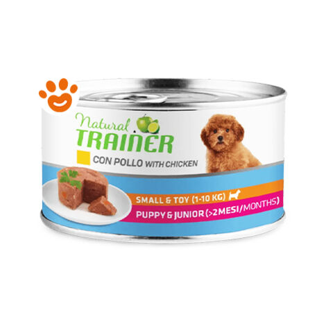Trainer Natural Dog Puppy &amp Junior Pollo  - Trainer Natural Dog Puppy &amp Junior Pollo - Lattina Da 150 Gr
