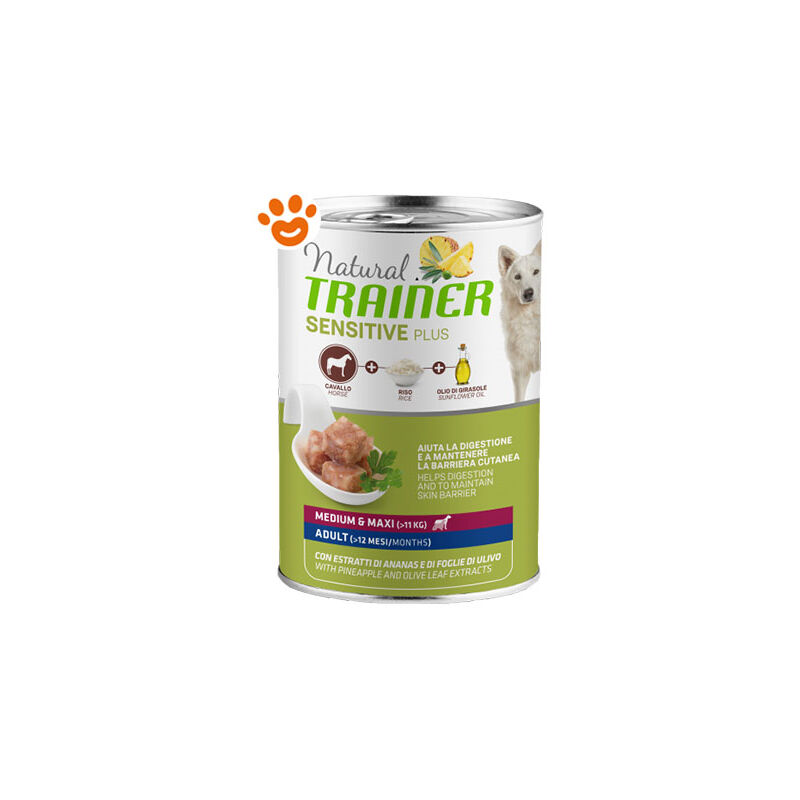 Trainer Dog Sensitive Plus Adult Medium amp Maxi Cavallo E Riso Dog...