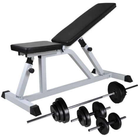 Trainingsbank mit Hantelset 30,5 kg