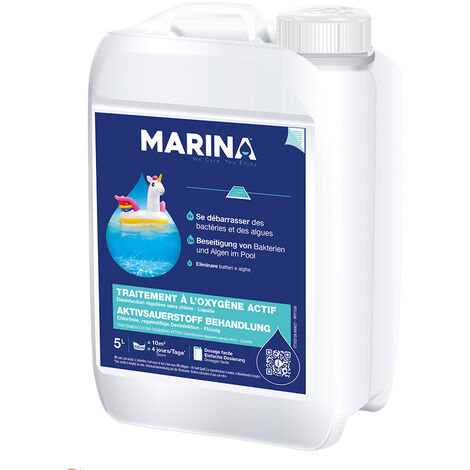 Traitement à l'oxygène actif sans chlore 5 L - Marina
