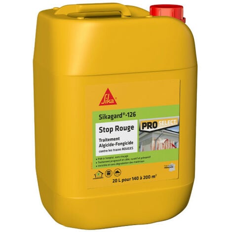 Traitement algicide et fongicide SIKA - Sikagard-126 Stop Rouge - 20L