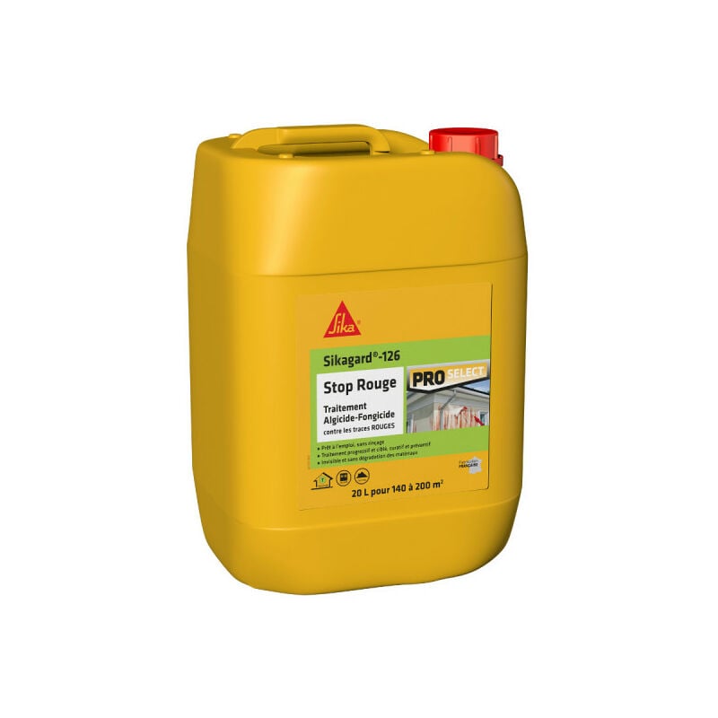 Traitement algicide et fongicide Sika Sika gard-126 Stop Rouge - 20L