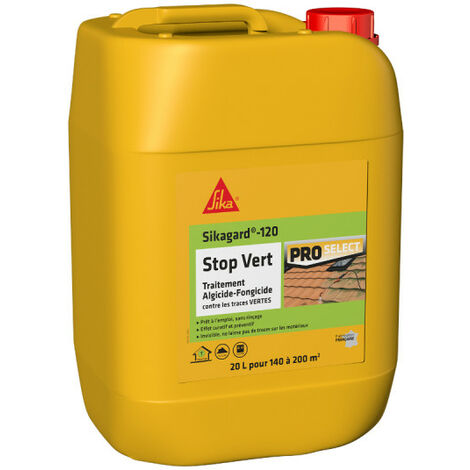 Traitement algicide et fongicide SIKA SikaStop VERT - 20L - Clair