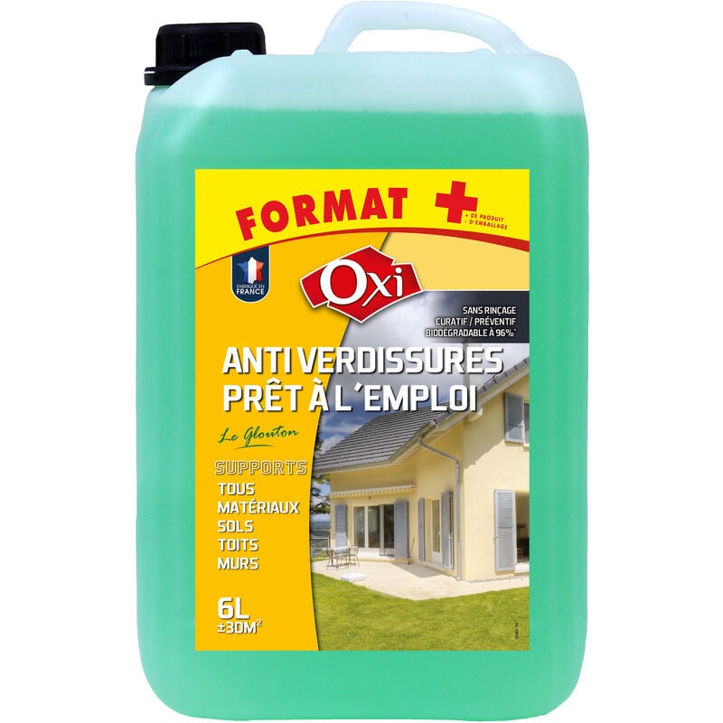 Centrale Brico - Anti verdissures prêt à l'emploi oxi le glouton 6 litres
