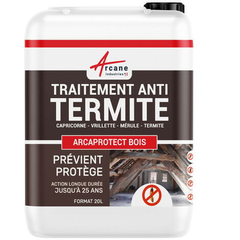 Traitement anti termite charpente et poutre - 20 L  - ARCANE INDUSTRIES