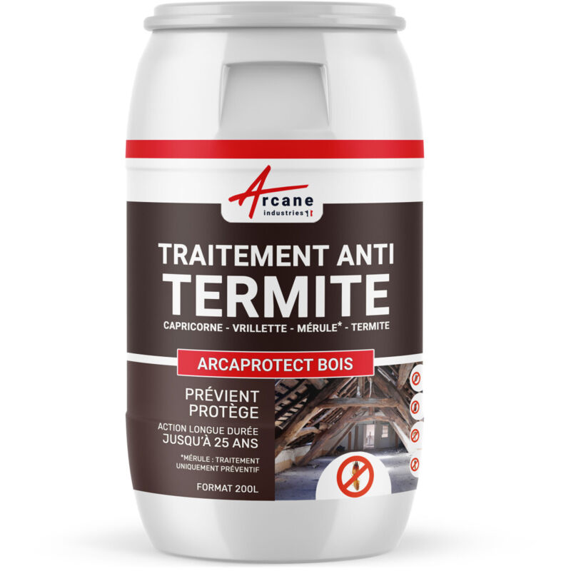 Arcane Industries - Traitement anti termite charpente et poutre - 200 l