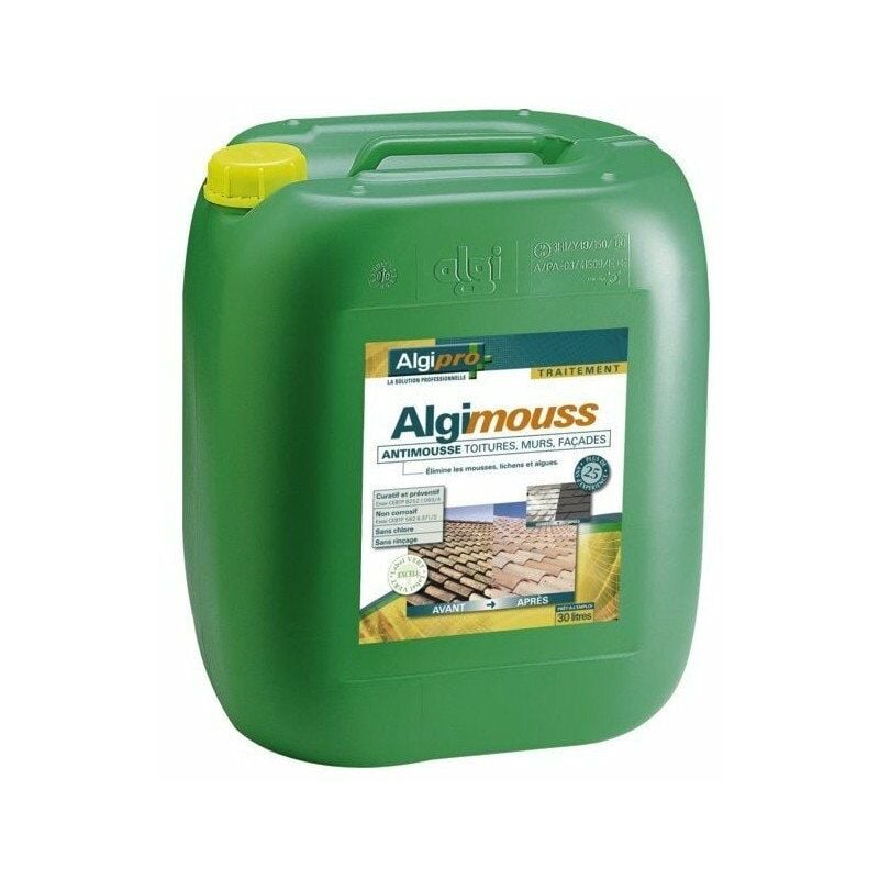 Algimouss - Traitement antimousse demoussant - bidon de 5 litres