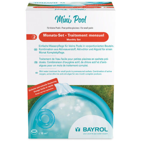 Traitement au chlore pour piscine hors-sol de 10 m³ - Bayrol - Blanc
