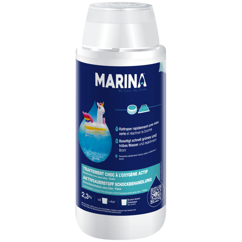 Traitement Choc À l'Oxygène Actif Poudre 2.3kg - MARINA