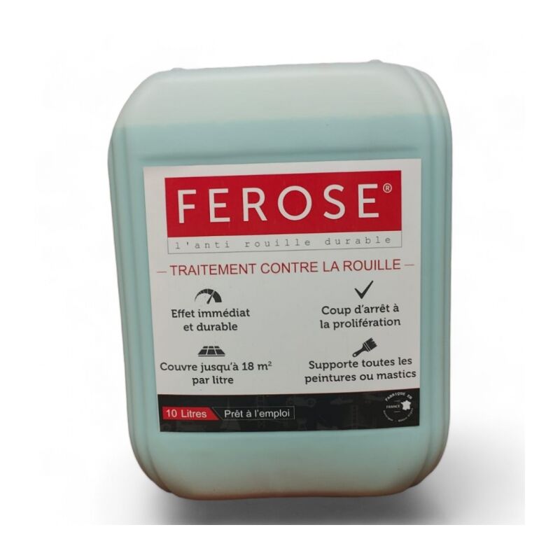 Ferose - Traitement curatif anti rouille convertisseur de rouille bidon 10 litres