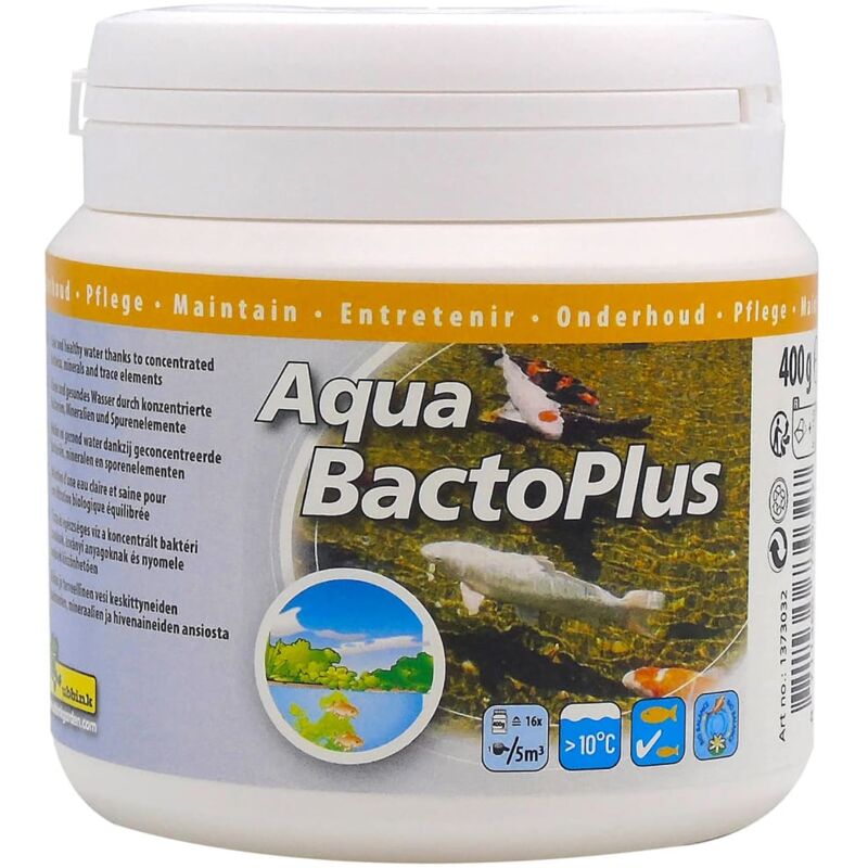 Ubbink - Traitement de l'eau d'étang Aqua Bacto Plus 400 g pour 80000L