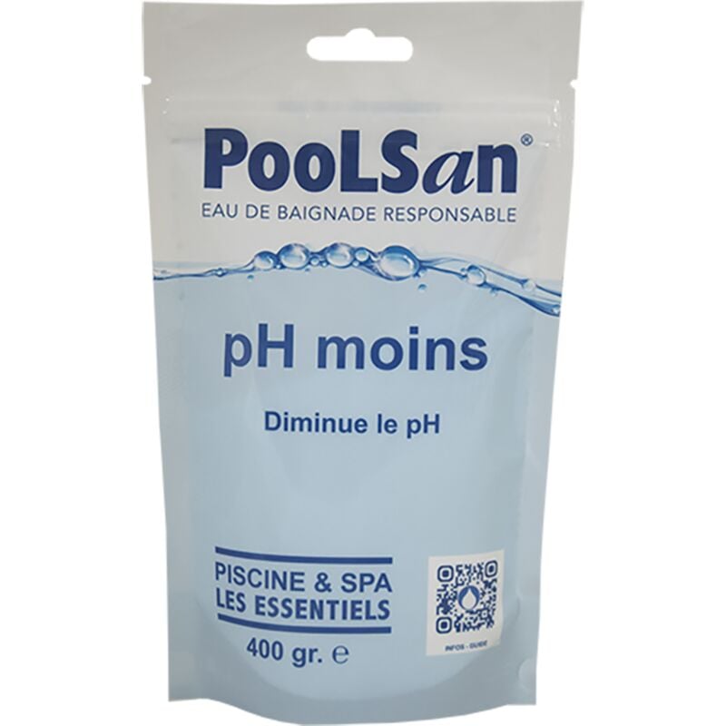 Poolsan - Equilibre de l'eau. pH -. Sachet 400g. bsi . 1400