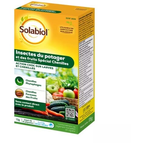 Traitement Insectes du potager et des fruits 6 x 2.5g - Solabiol