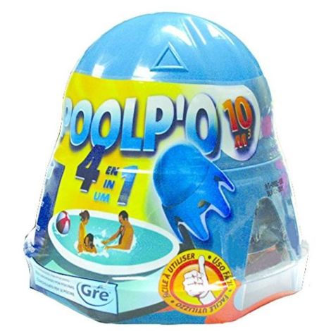 Traitement Mensuel eau de piscine Entretien 4 en 1 pour Piscines avec ou sans filtration