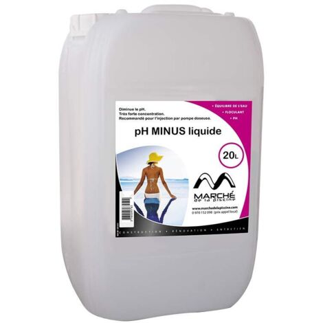 Traitement piscine OCEDIS correcteur piscine pH minus liquide 20L