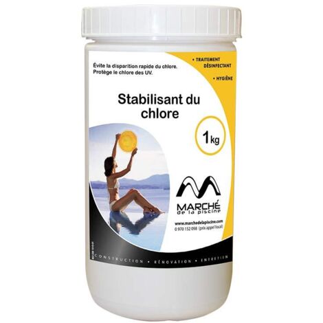 Traitement piscine OCEDIS Stabilisant du chlore piscine poudre en pot 1kg