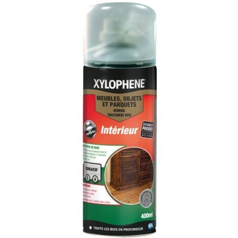 Traitement préventif bois meuble et parquet 0,4 L – Efficace contre insectes xylophages – Application en intérieur – Séchage rapide 24h – Xylophene