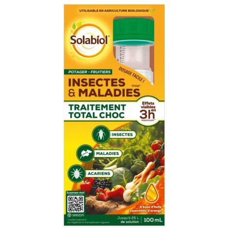 Traitement Total Potager Fruitiers 100 Ml - Solabiol