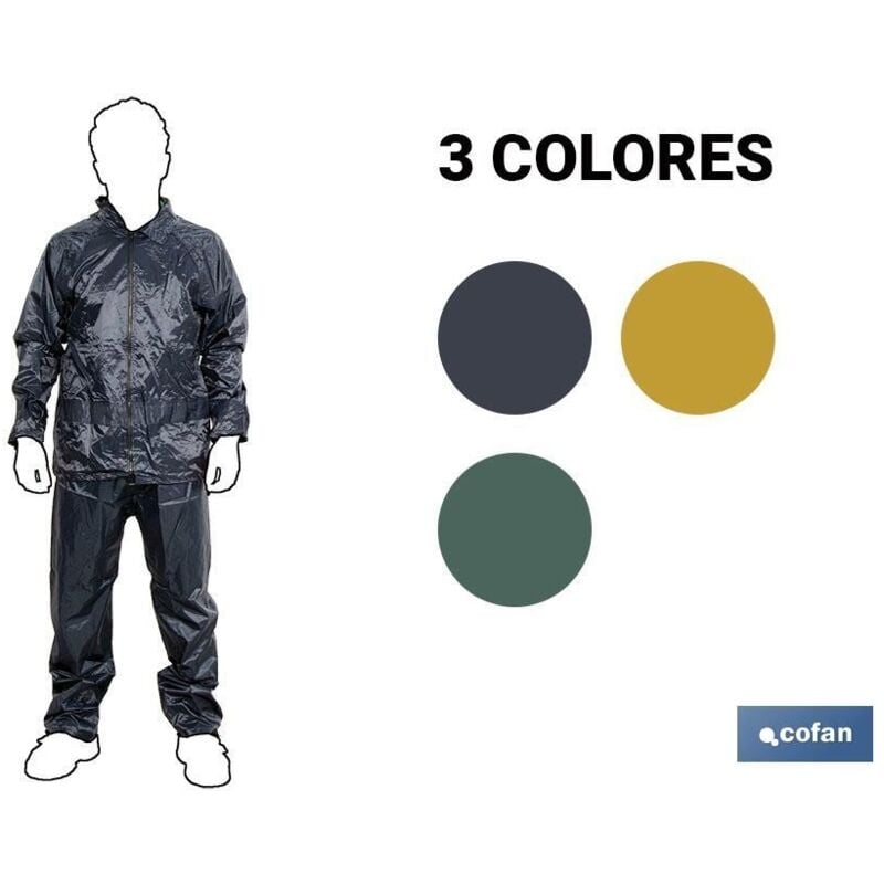 

Traje agua azul poliesterpvc talla xxxl