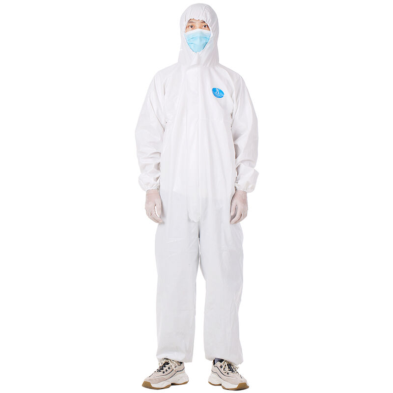 

Traje de aislamiento antiepidemia desechable para evitar la invasion del personal Ropa protectora Monos a prueba de polvo Antiestatico,Blanco, 175