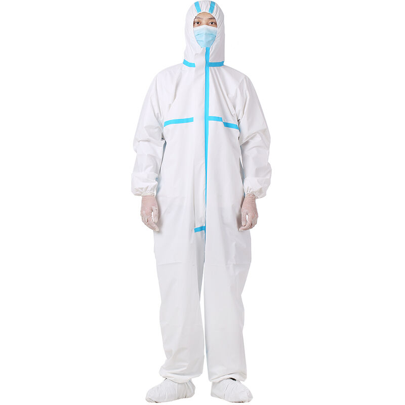 

Traje de aislamiento de cierres de plastico reutilizables para uso medico Prevencion de invasiones Lavable y reutilizable para personal medico Ropa