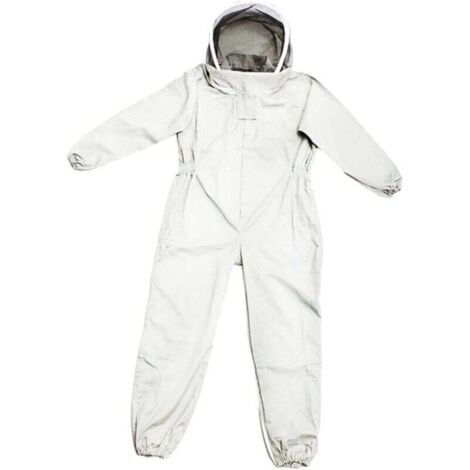 Traje de apicultura KZQ, con velo protector, sombrero extraíble, chaqueta de apicultura, protección completa, unisex, para prevención de picaduras de abejas, XL