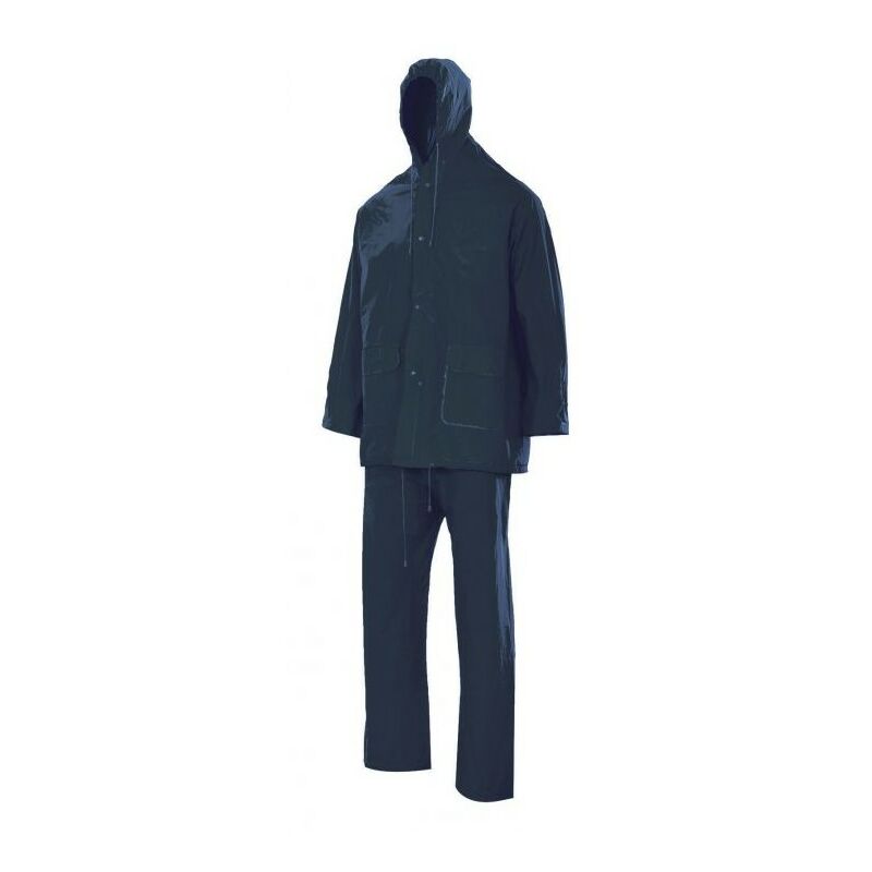 

TRAJE DE LLUVIA DOS PIEZAS CON CAPUCHA Azul Marino XXL