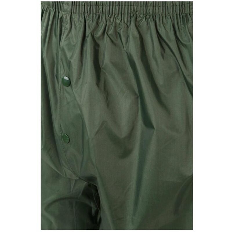 

TRAJE DE LLUVIA DOS PIEZAS CON CAPUCHA OCULTA Verde L
