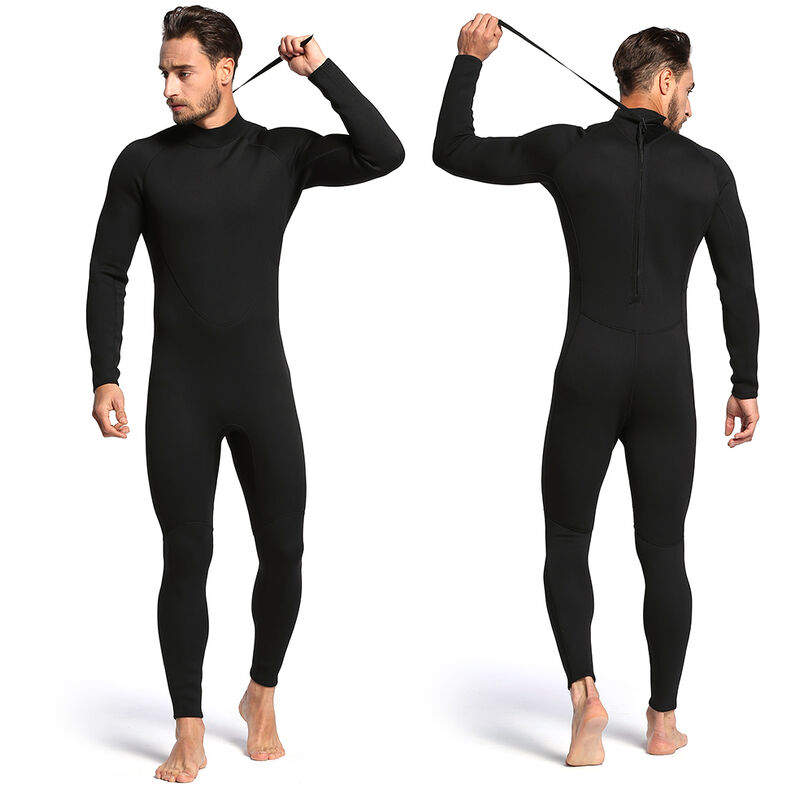 

Traje de neopreno de cuerpo completo con cremallera trasera de 2 mm para hombre, traje de esnorquel, buceo, surf, natacion, mono,Hombres XL