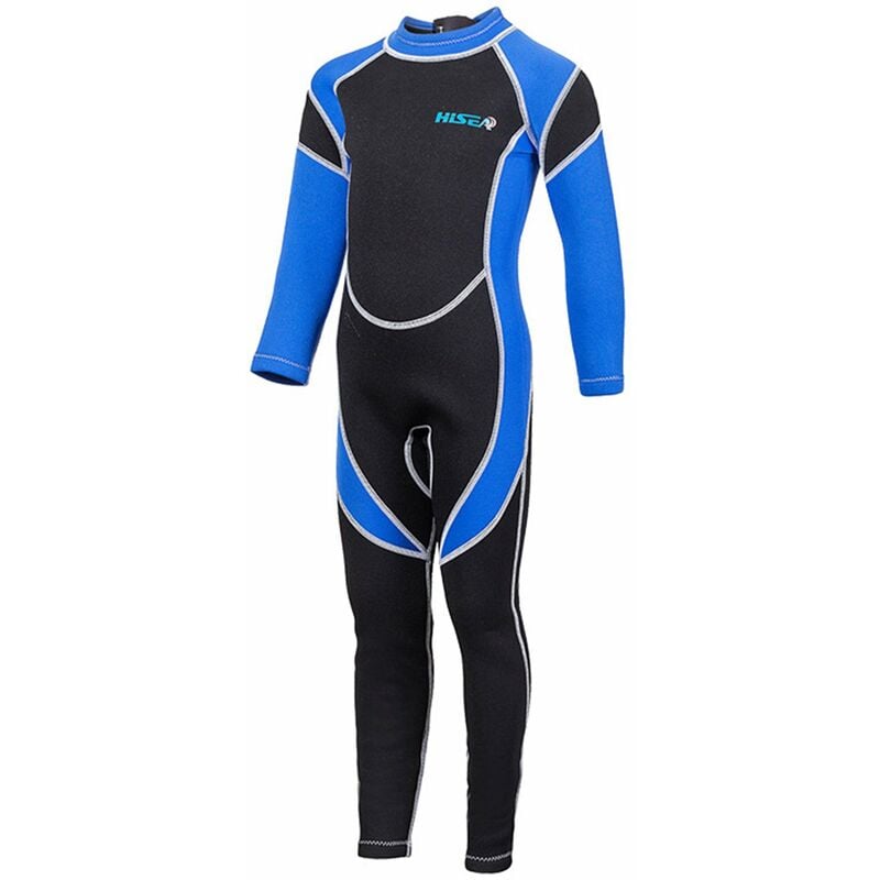 

Traje de neopreno para ninos, ninas, ninos, con cremallera, manga larga, traje de bano de buceo, de secado rapido, de una pieza, traje de surf para