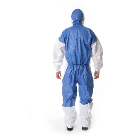Traje De Protección 3M - 4555 - Blanco/Azul Tipo 5/6 Talla 2Xl