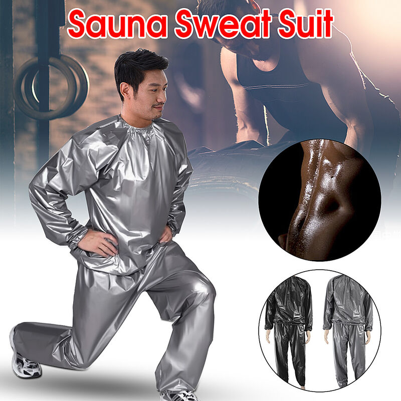 

Traje de sudor resistente Sauna Ejercicio Gimnasio Aptitud Pérdida de peso Correr L-4XL Negro XL negro Tipo XL C