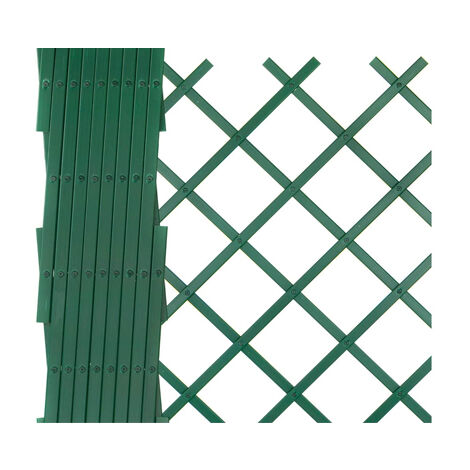 Traliccio per Rampicante Bianco 2x1 mt - Elemento Decorativo Estensibile in  PVC per Giardini e Balconi